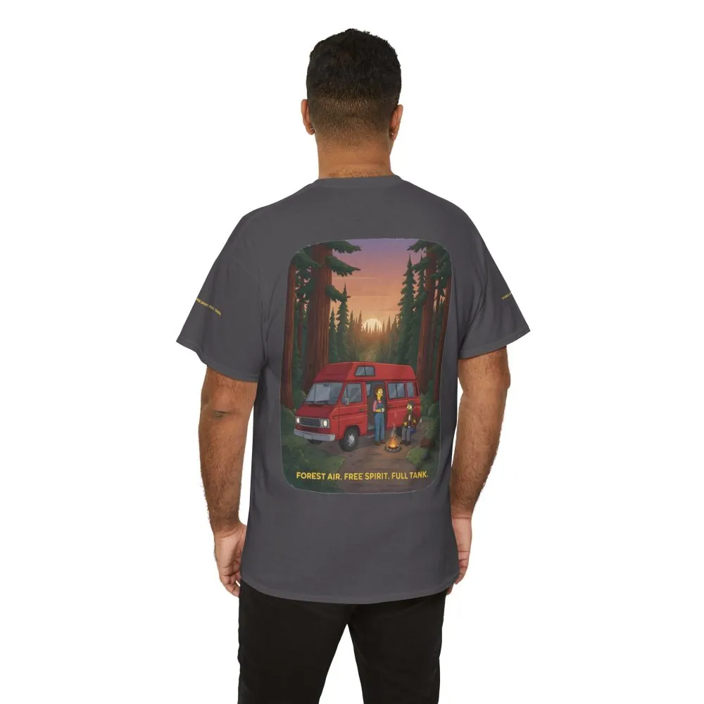 2926234484776384300_2048.jpeg Unisex Heavy Cotton Tee — "Forest Air Free Spirit Full Tank" Design Sitcom-Line