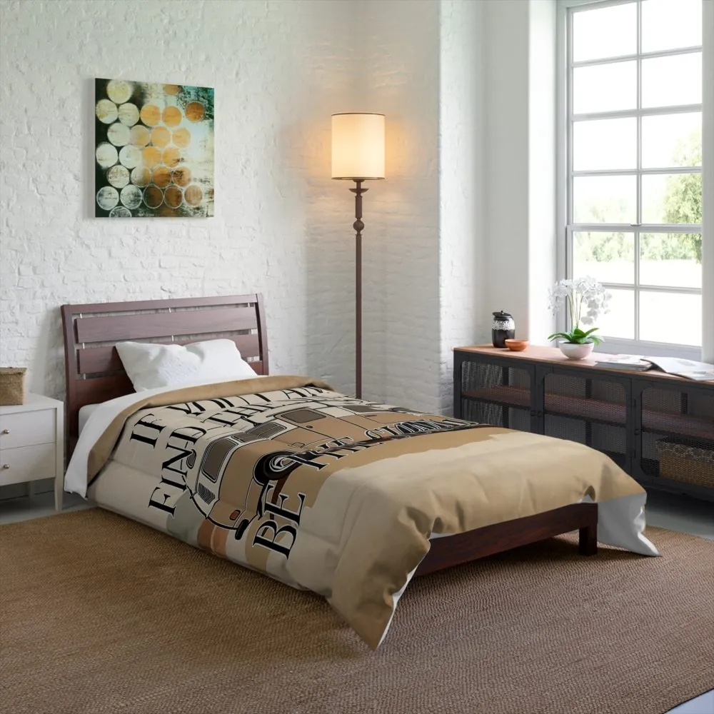 Comforter - "If You Can't Find the Sunshine, Be the Sunshine" Cozy Boho RV Bedding