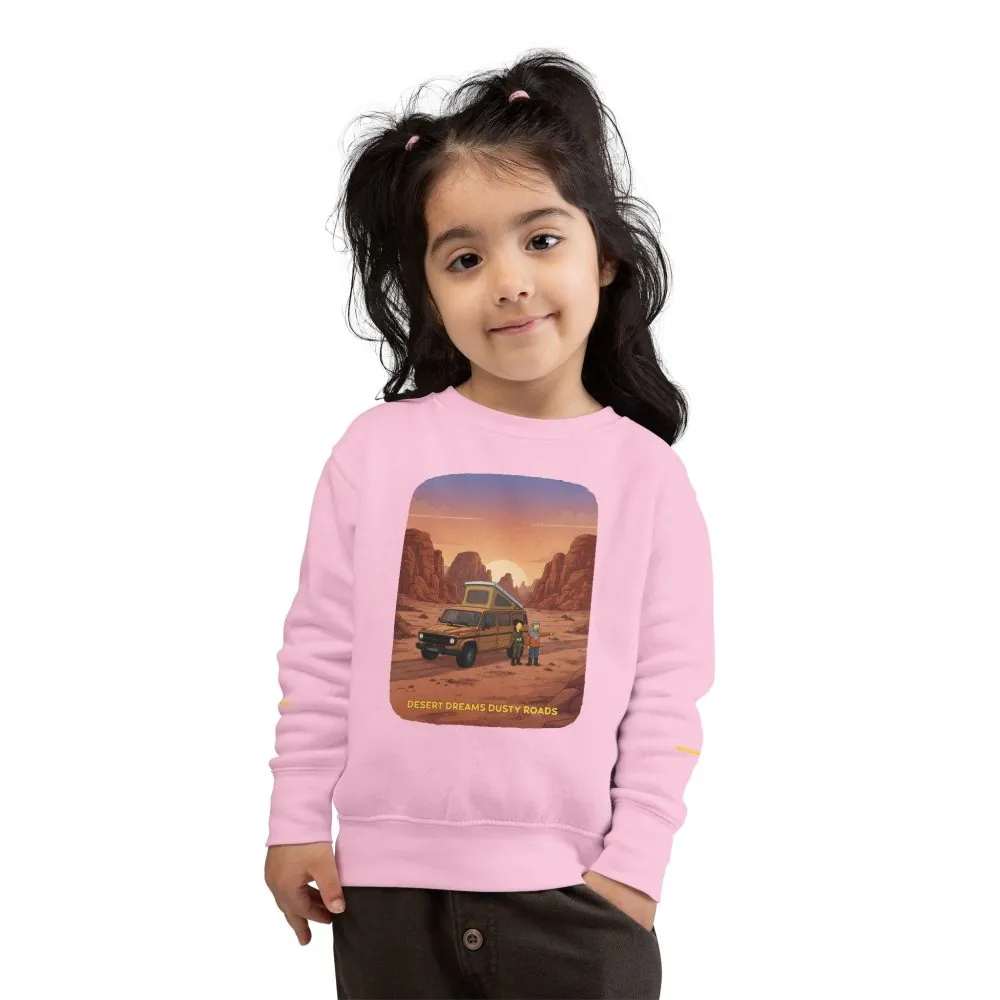 Toddler Sweatshirt - "Desert Dreams Dusty Roads" (Design Sitcom-Line)