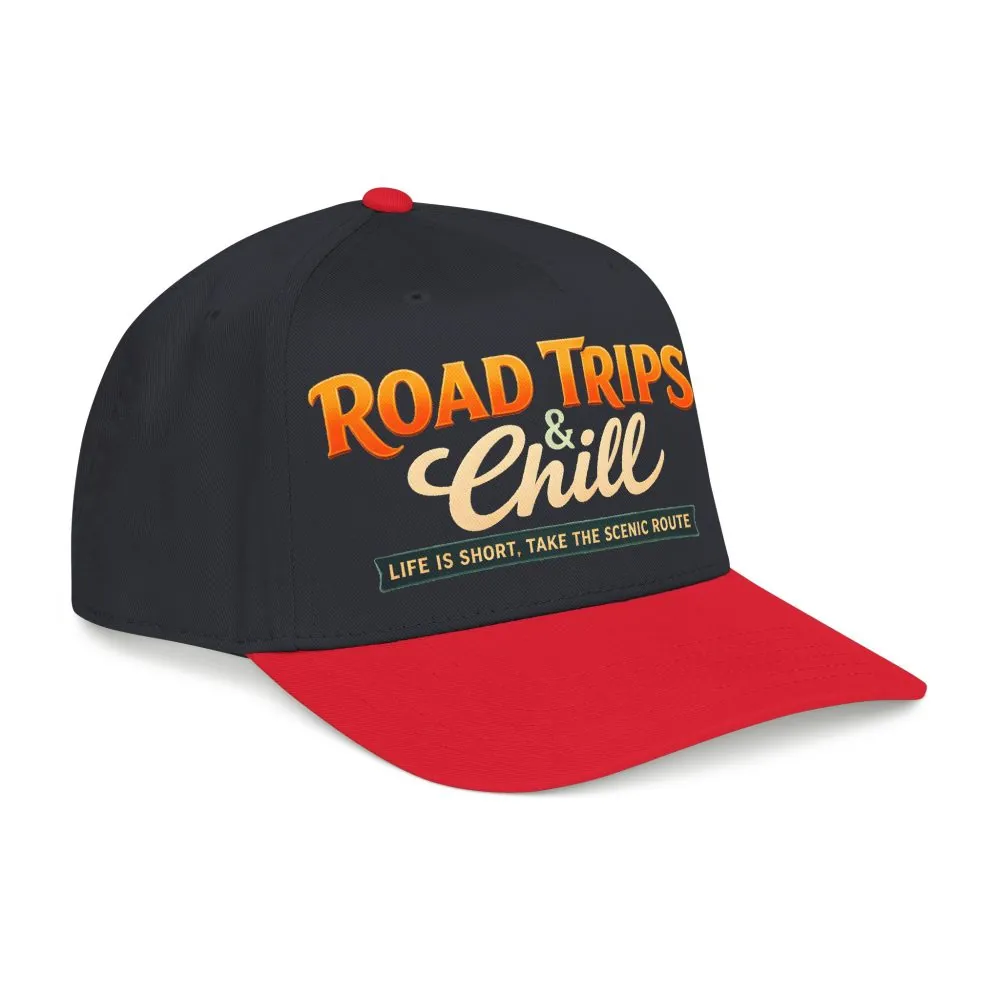Baseball Cap - "Road Trips And Chill" Design Scenic-Line