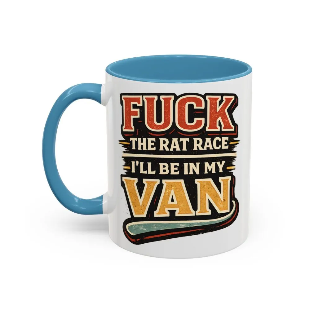 295523252065873654_2048.jpeg Accent Coffee Mug (11, 15oz) — "Fuck The Rat Race" Design F**K-Line