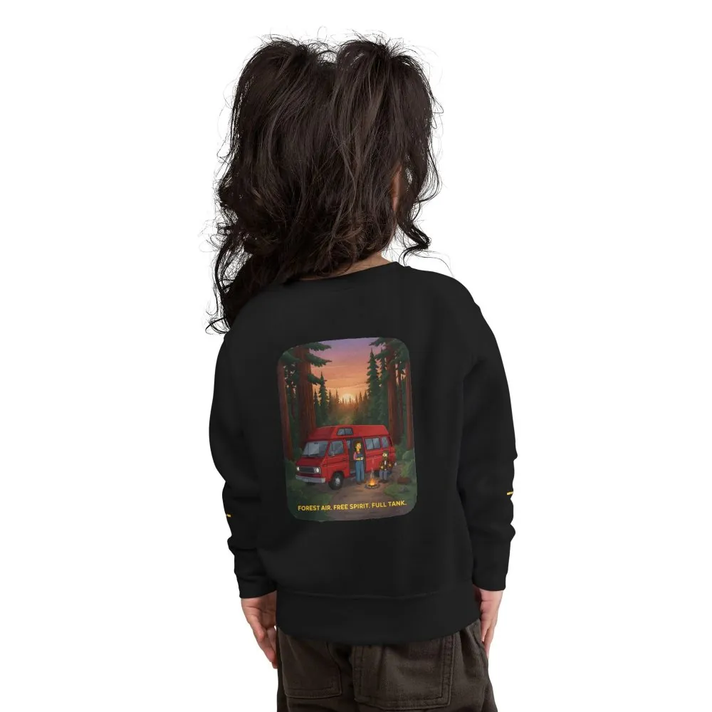 2964200680694625374_2048.jpeg Toddler Sweatshirt - "Forest Air Free Spirit Full Tank" (Design Sitcom-Line)