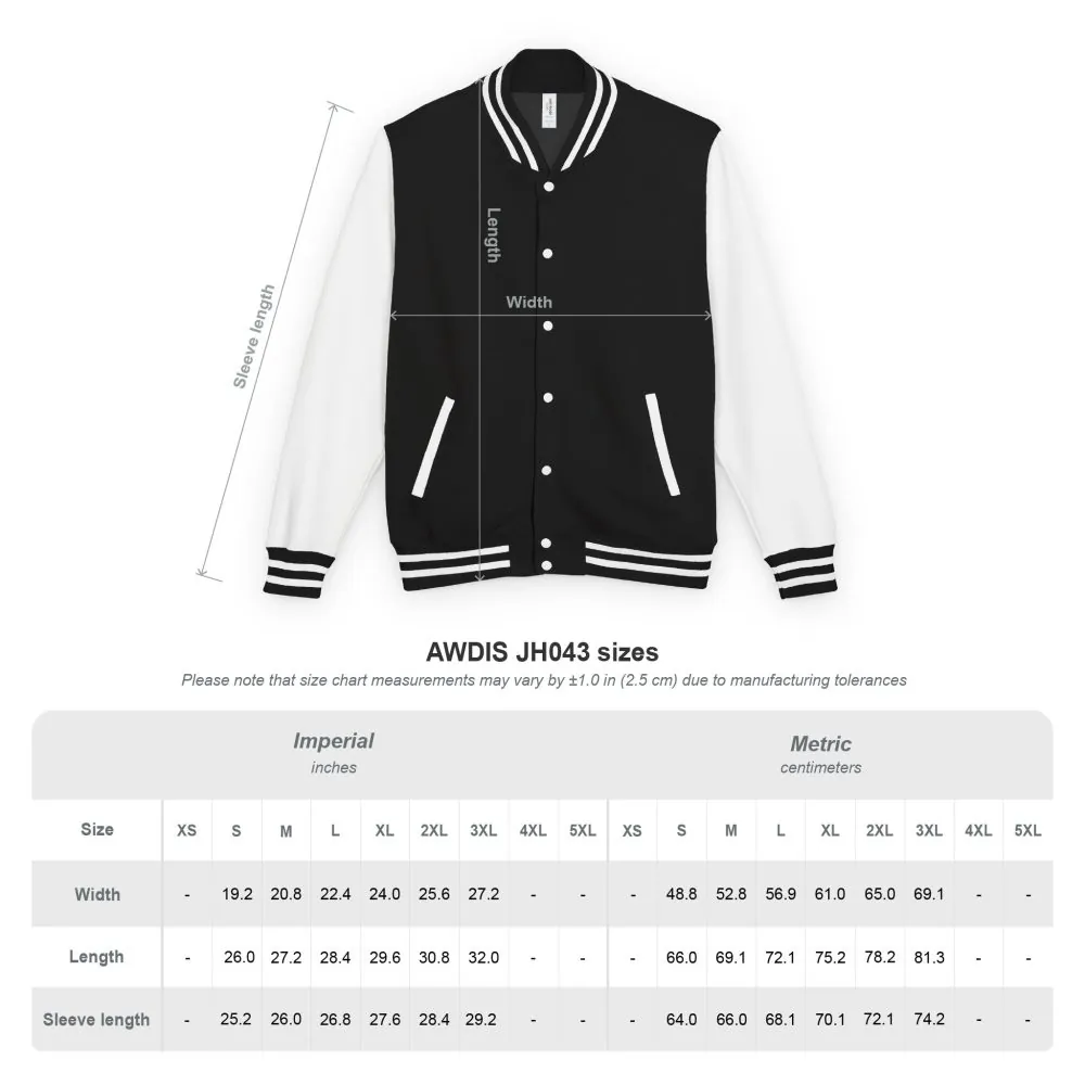 Unisex Heavyweight Letterman Jacket — "Road Over Routine" Travel Varsity Coat