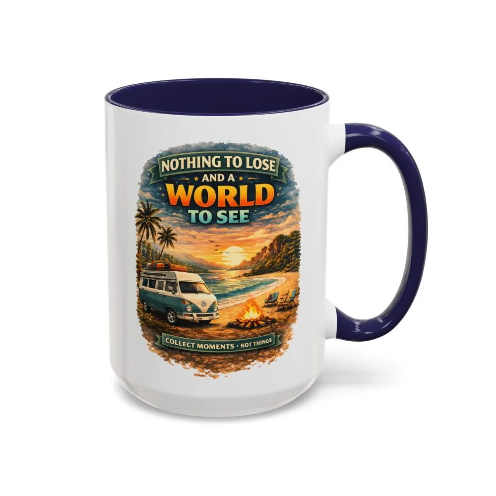 Accent Coffee Mug (11, 15oz) — "Nothing To Lose" Design Scenic-Line