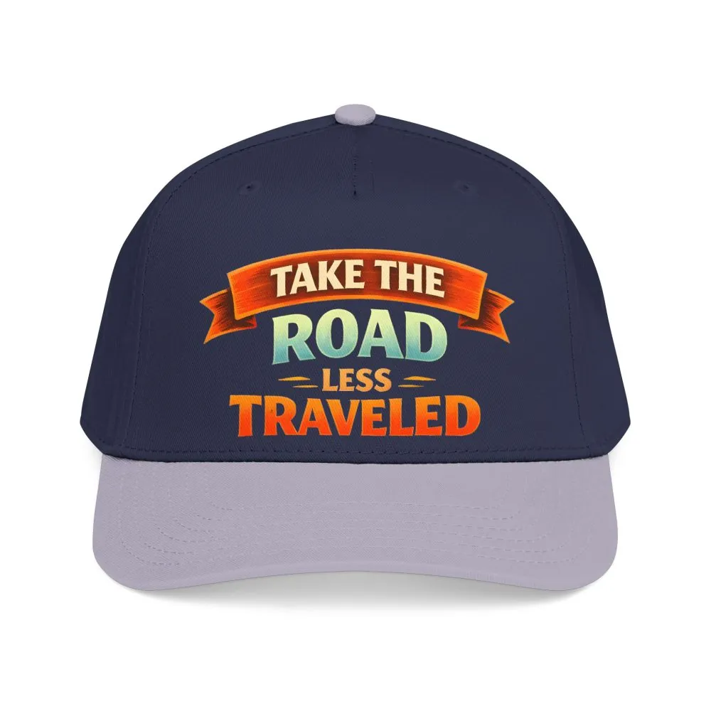 Baseball Cap - "Take The Road Less Traveled" Design Scenic-Line