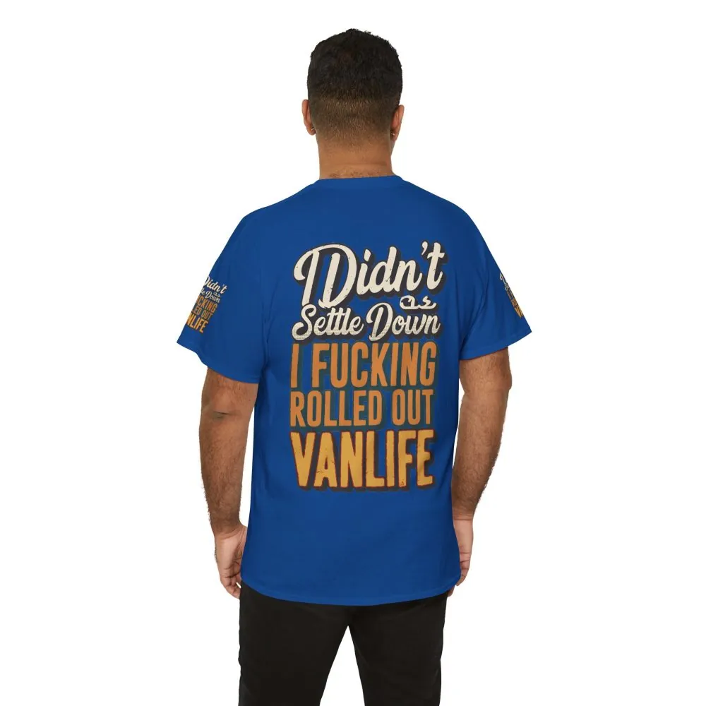 3017624174108372799_2048.jpeg Unisex Heavy Cotton Tee — "Dind´t Settle Down" Design F**K-Line