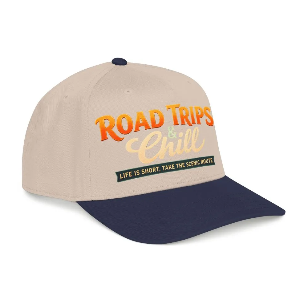 Baseball Cap - "Road Trips And Chill" Design Scenic-Line