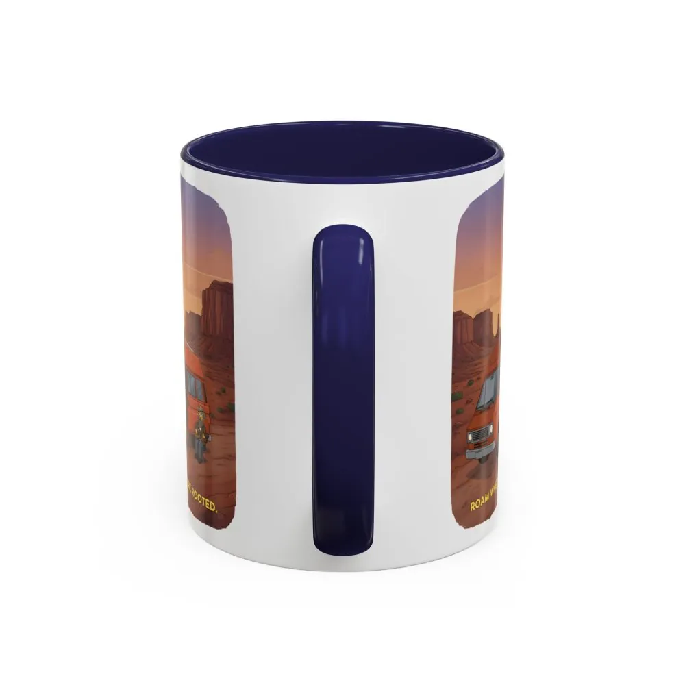304851527003979774_2048.jpeg Accent Coffee Mug (11, 15oz) — "Roam Where You Are Rooted" Design Sitcom-Line