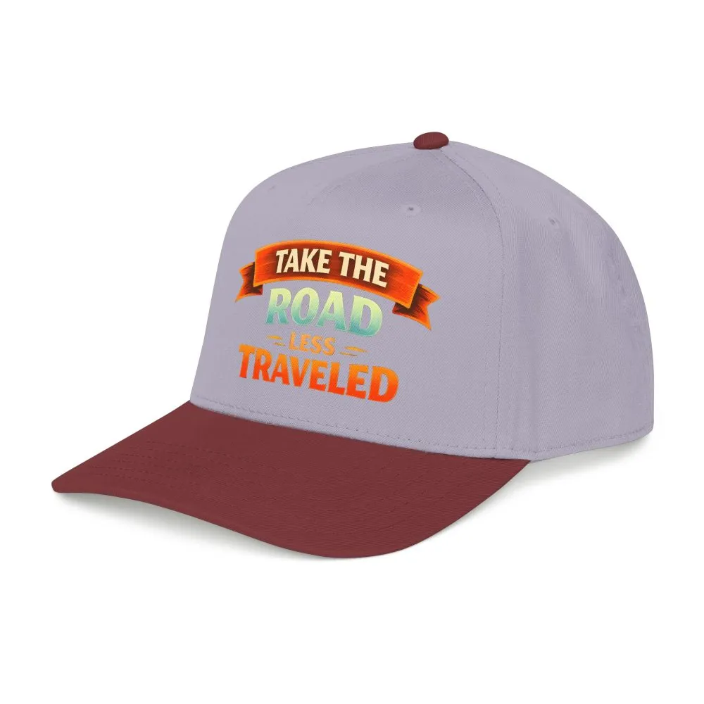 Baseball Cap - "Take The Road Less Traveled" Design Scenic-Line