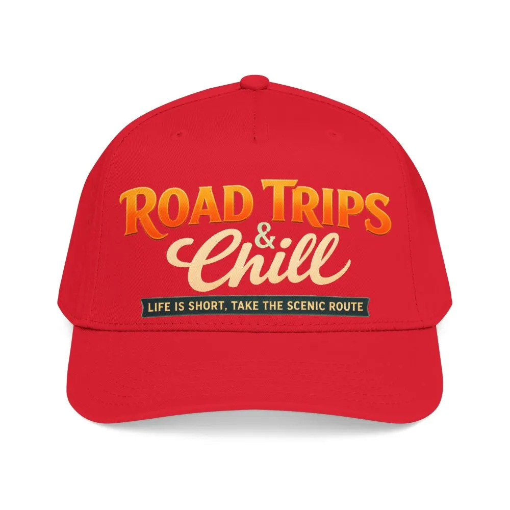 Baseball Cap - "Road Trips And Chill" Design Scenic-Line