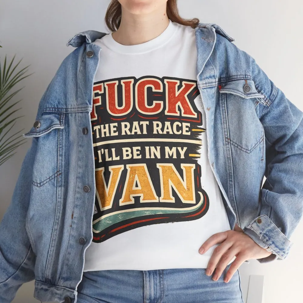 3081090383304013380_2048.jpeg Unisex Heavy Cotton Tee — "Fuck The Rat Race" Design F**K-Line