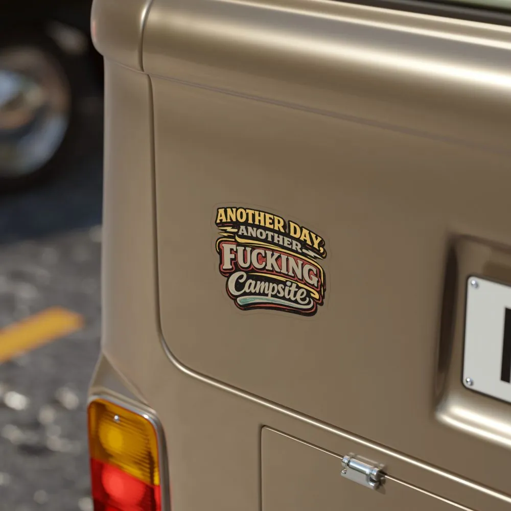 Transparent Outdoor Stickers – "Another Day" Design F**K-Line