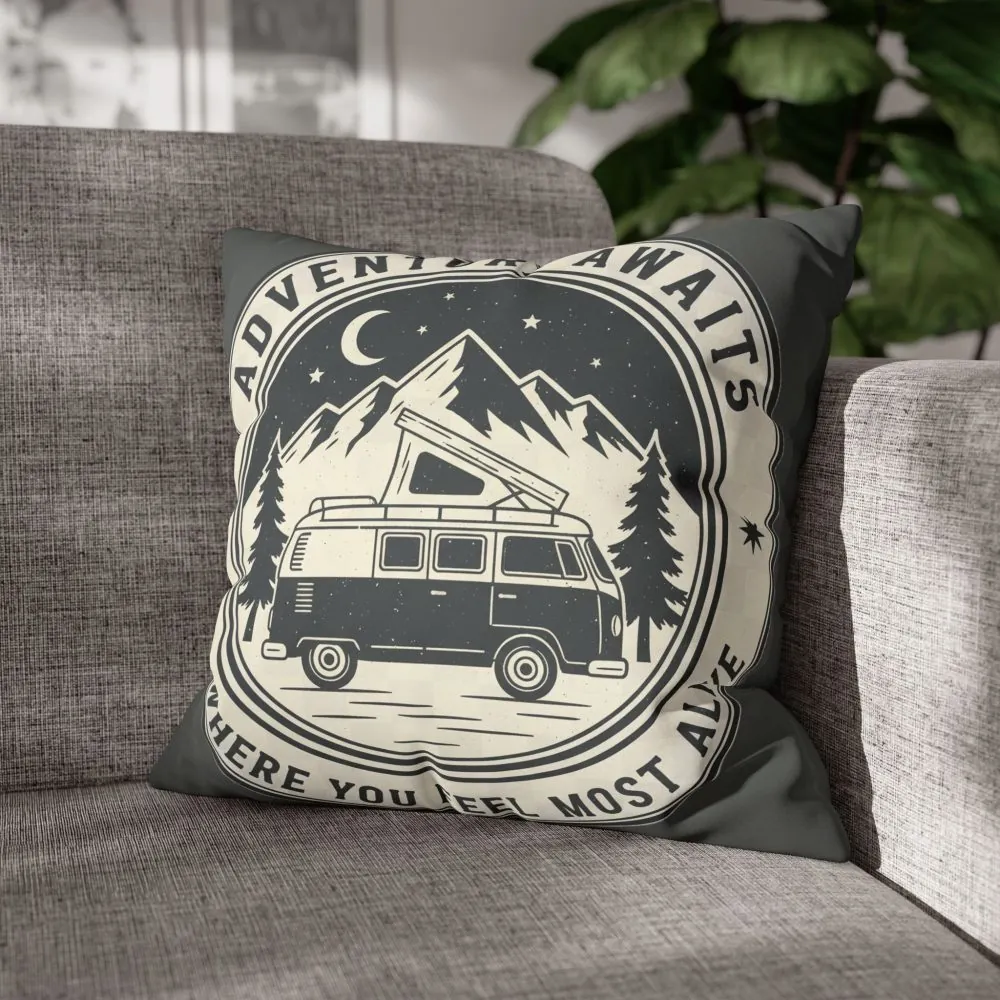 3119551629206859306_2048.jpeg Pillowcase — "Adventure Awaits-Go Where You Feel Most Alive" Faux Suede Travel Throw Pillow Cover