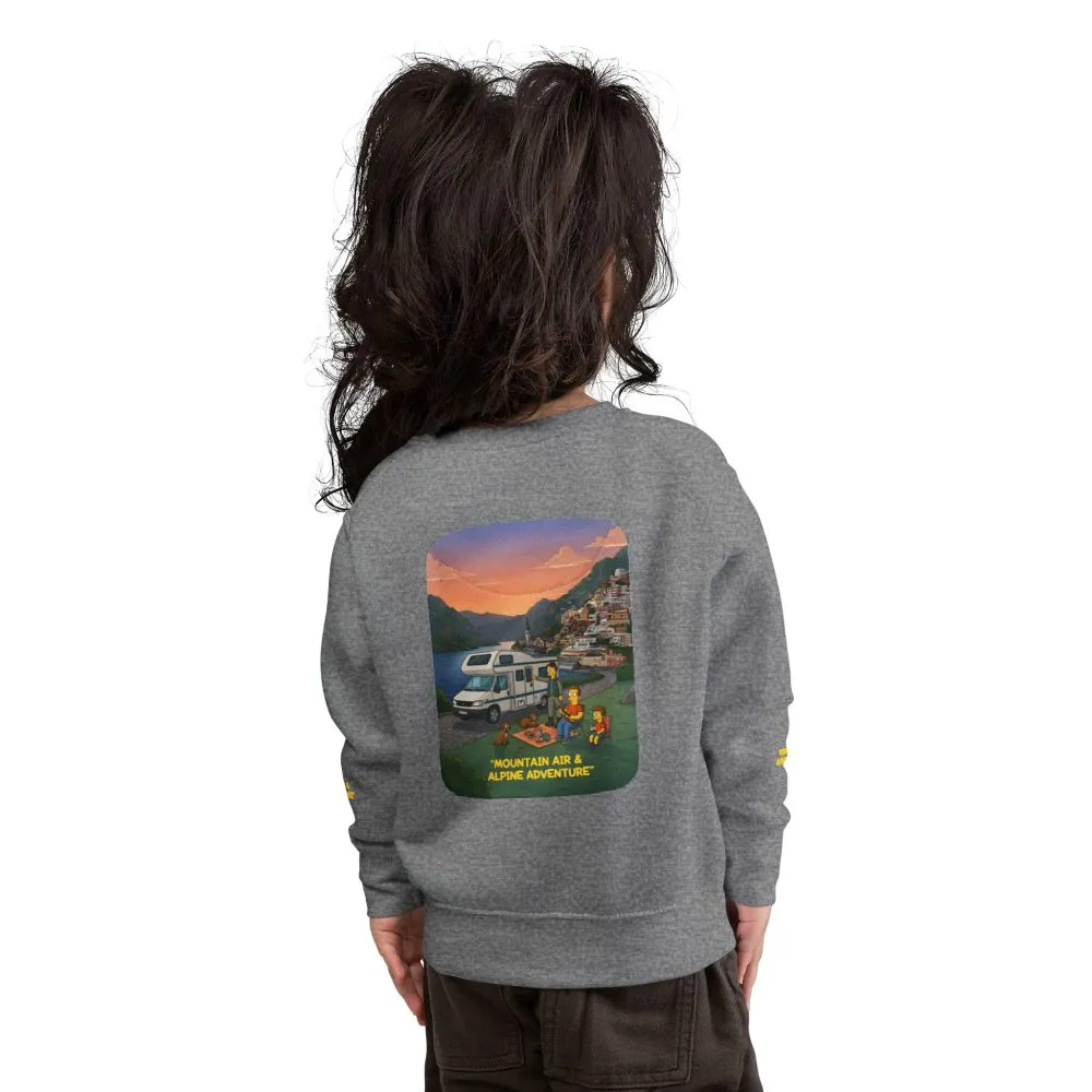 3130814273276176647_2048.jpeg Toddler Sweatshirt - "Mountain Air-Alpine Adventure" (Design Sitcom-Line)
