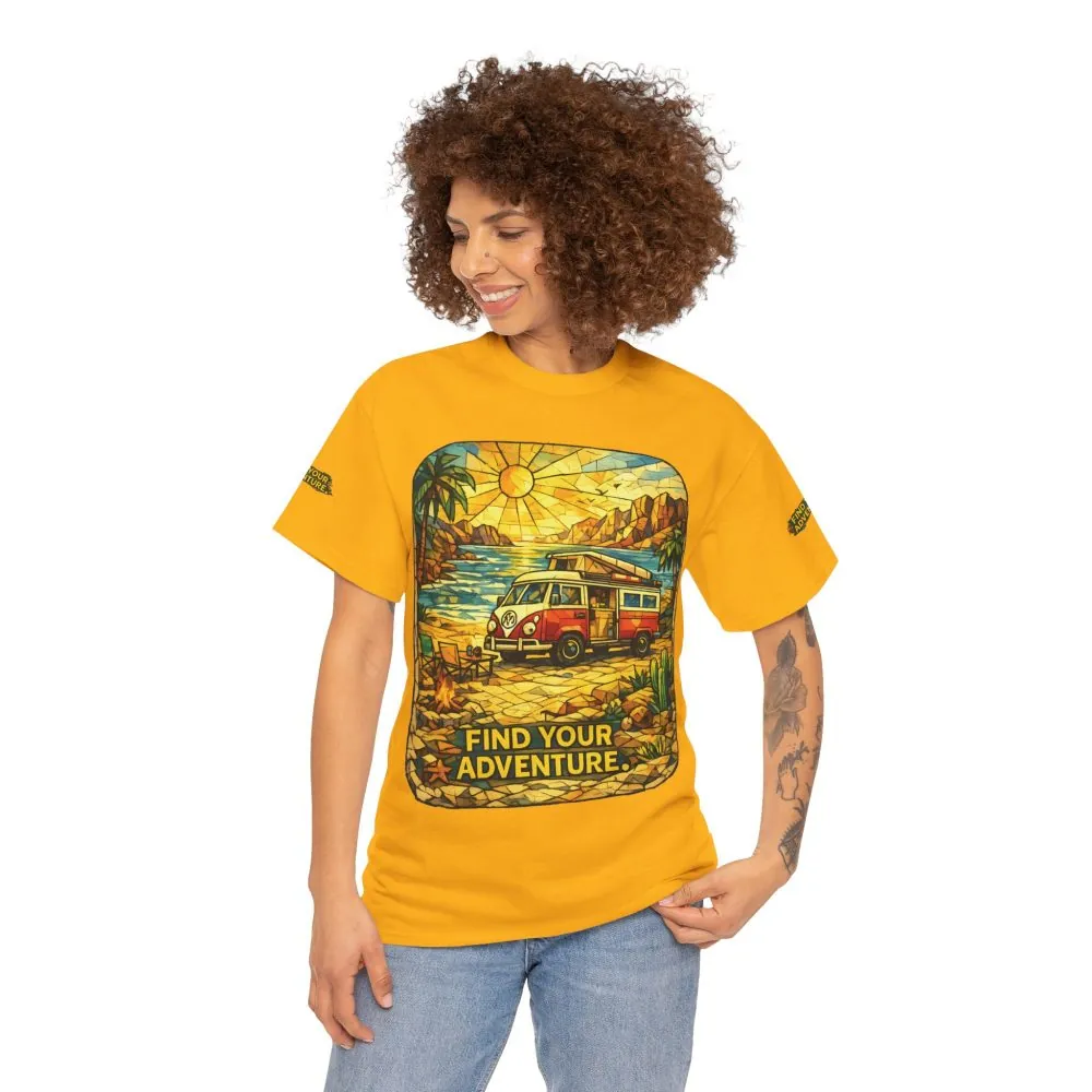 3153071614977150106_2048.jpeg Unisex Heavy Cotton Tee — "Find Your Adventure" Design Cubic-Line