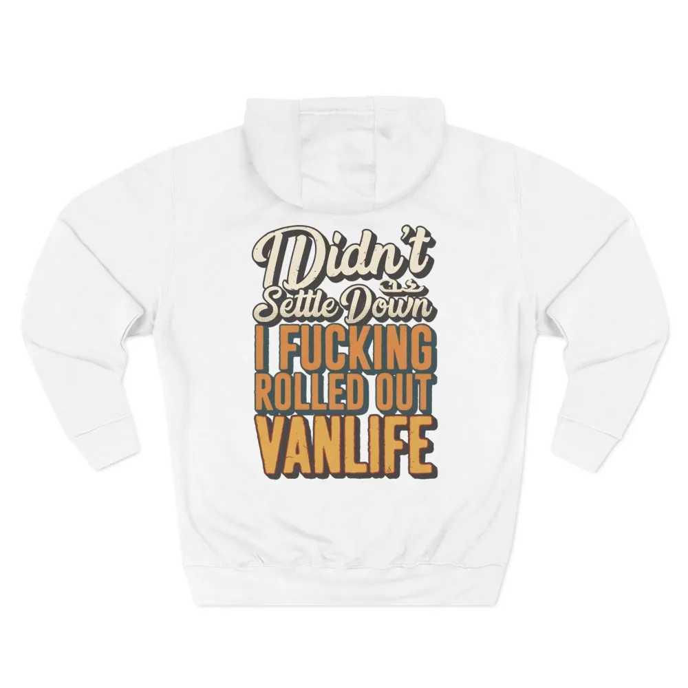 Three-Panel Fleece Hoodie - "Dind´t Settle Down" Design F**K-Line