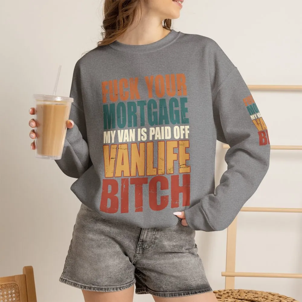 3207148961504391334_2048.jpeg Unisex Heavy Blend™ Crewneck Sweatshirt — "Fuck Your Mortgage" Design F**K-Line