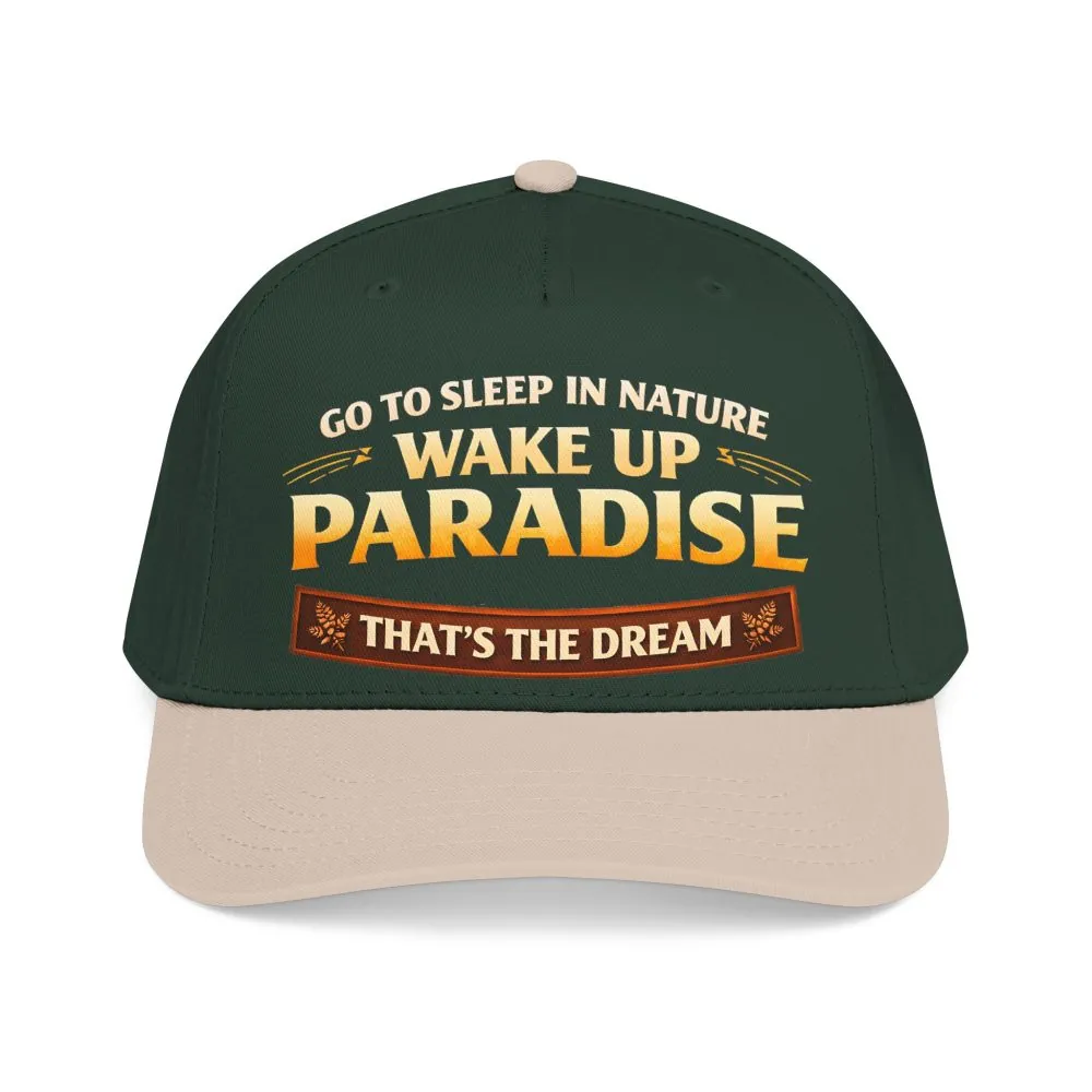 3221263293884606361_2048.jpeg Baseball Cap - "Go sleep Nature-Wake Up Paradise" Design Scenic-Line