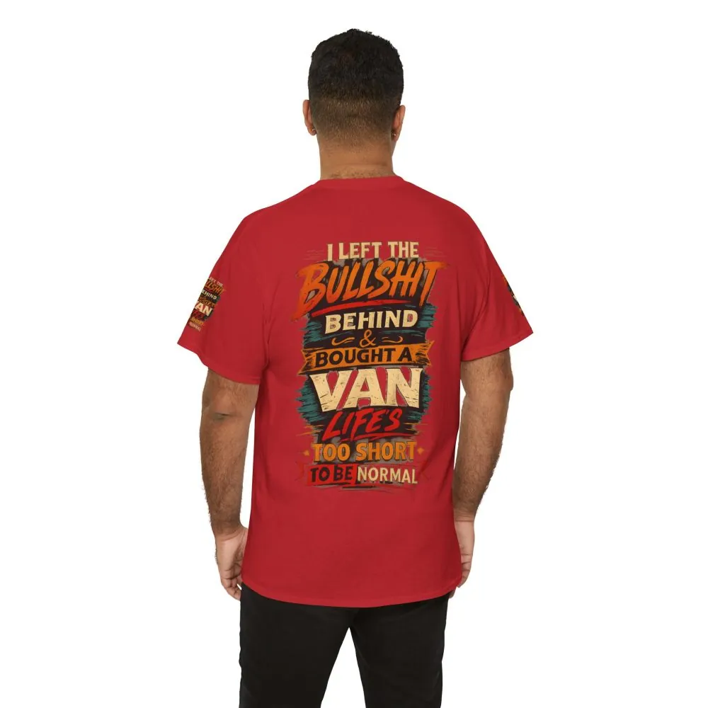 Unisex Heavy Cotton Tee — "I Left The Bullshit" Design F**K-Line