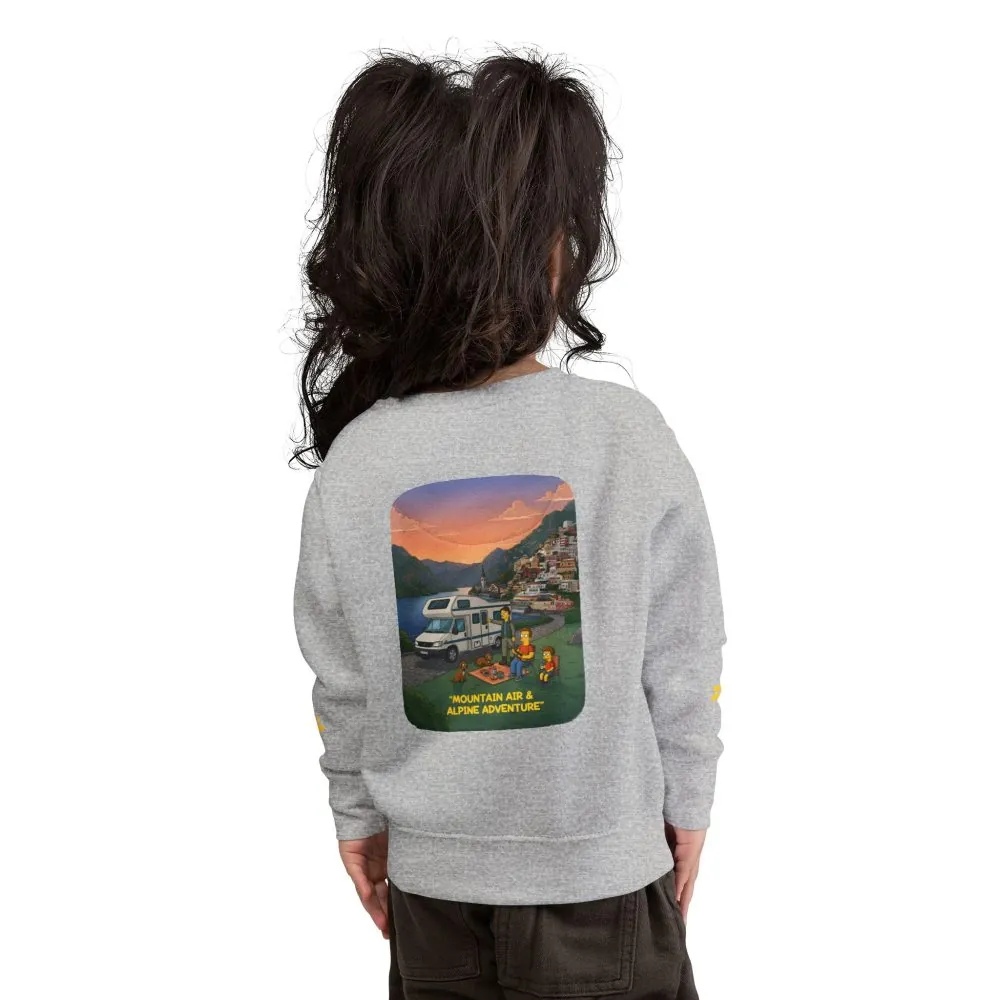 3231378050260475136_2048.jpeg Toddler Sweatshirt - "Mountain Air-Alpine Adventure" (Design Sitcom-Line)
