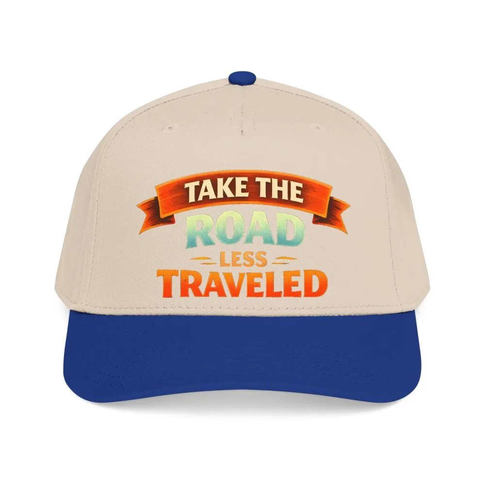 Baseball Cap - "Take The Road Less Traveled" Design Scenic-Line
