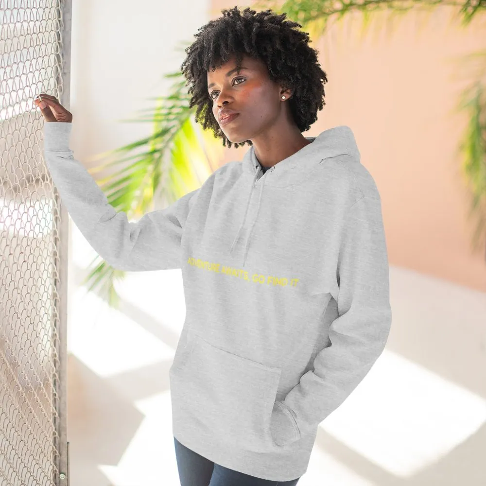 3243828354559457949_2048.jpeg Three-Panel Fleece Hoodie - "Adventure Awaits-Go Find It"" Design Sitcom-Line