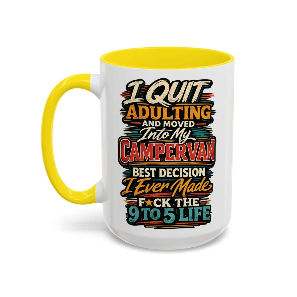 3270235296415212969_2048.jpeg Accent Coffee Mug (11, 15oz) — "I Quit Adulting" Design F**K-Line