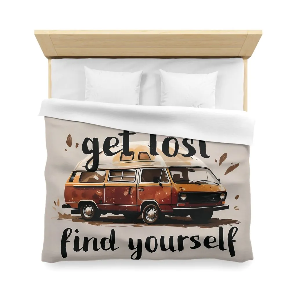 3277679856005788001_2048.jpeg Duvet Cover – “Vanlife Get Lost Find Yourself” Retro Camper Bedding