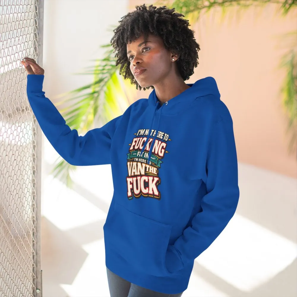 3282736904609497563_2048.jpeg Three-Panel Fleece Hoodie - "I´m Not Here To Fucking Fit In" Design F**K-Line