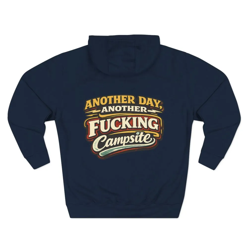 Three-Panel Fleece Hoodie - "Another Day" Design F**K-Line