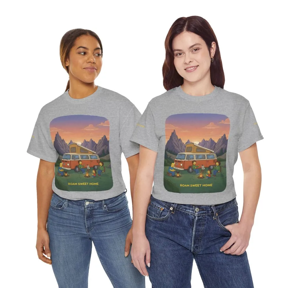 3337186713287449911_2048.jpeg Unisex Heavy Cotton Tee — "Roam Sweet Home" Design Sitcom-Line