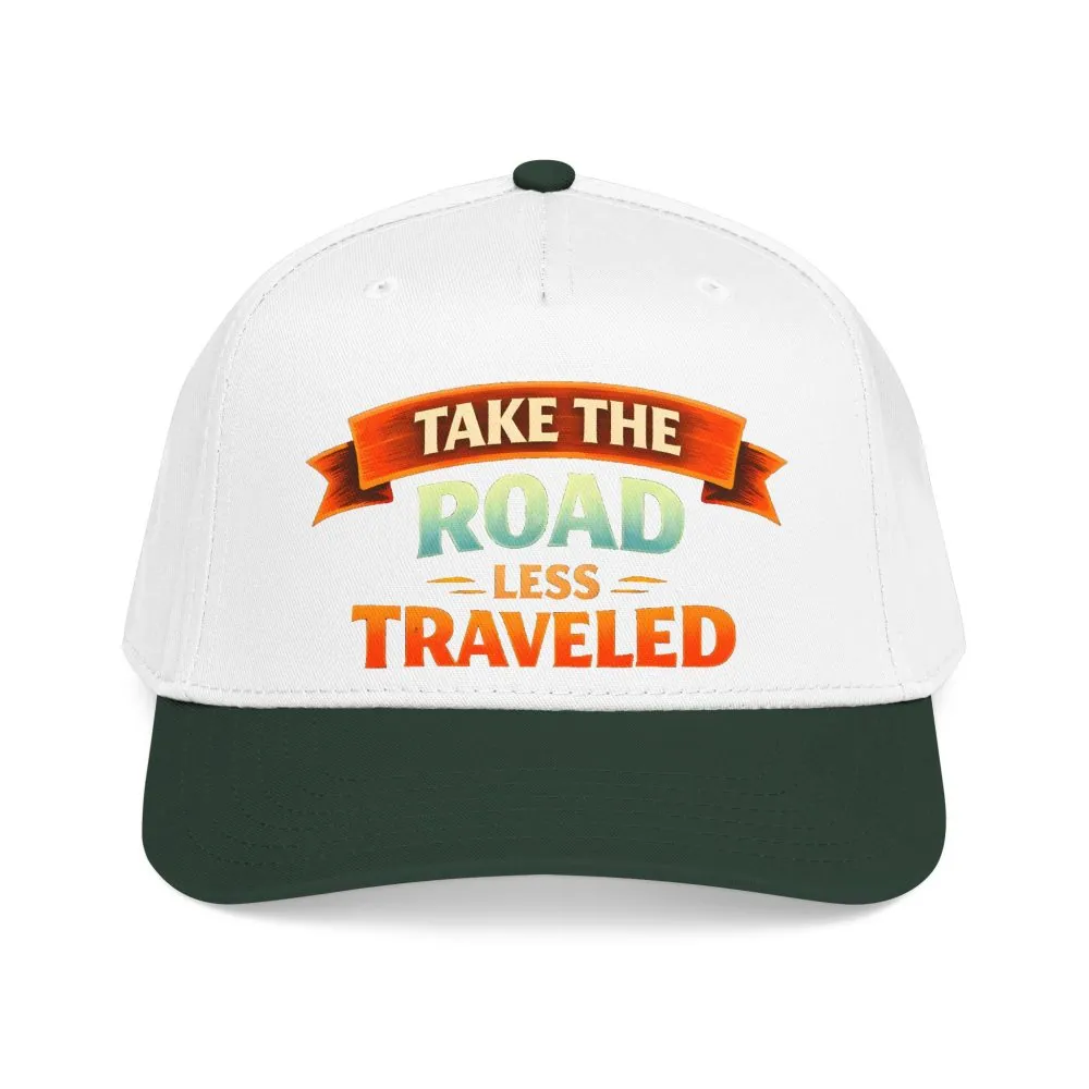 Baseball Cap - "Take The Road Less Traveled" Design Scenic-Line