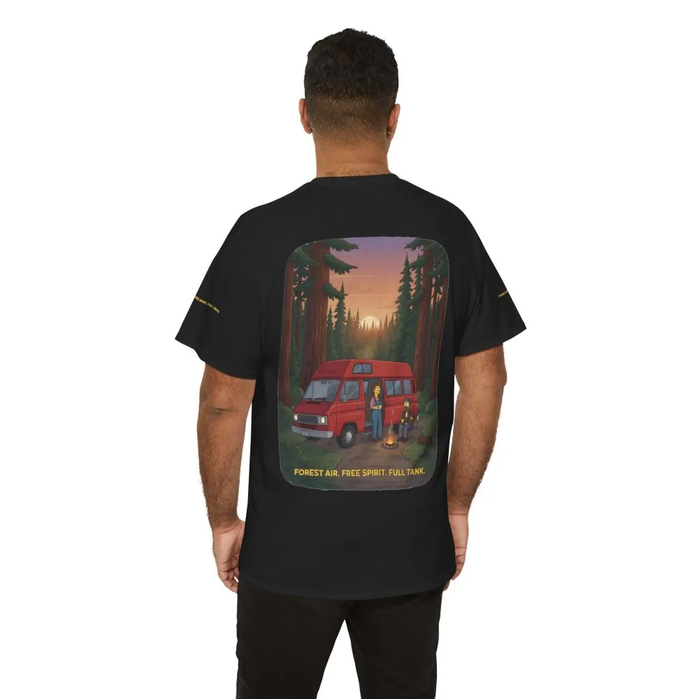 336400207137332239_2048.jpeg Unisex Heavy Cotton Tee — "Forest Air Free Spirit Full Tank" Design Sitcom-Line