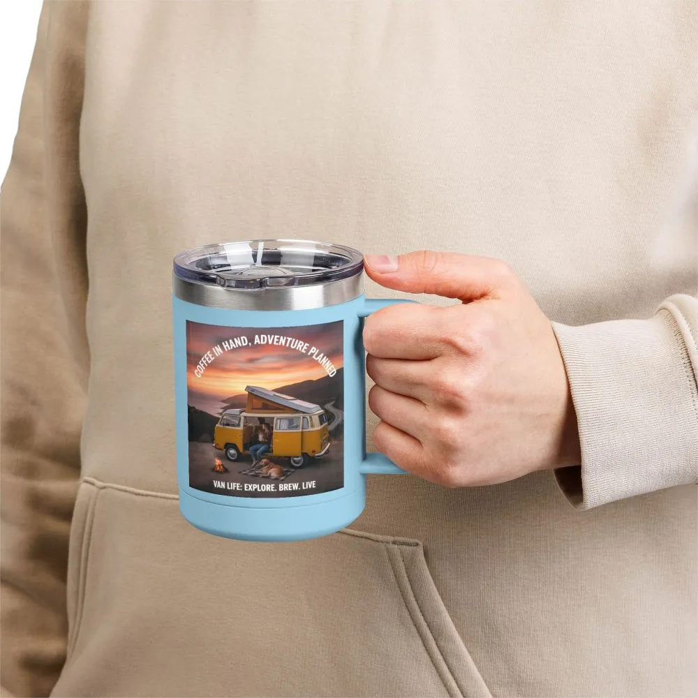 338124788022820654_2048.jpeg Coffee Mug Tumbler, 15oz — "Coffee in Hand, Adventure Planned"