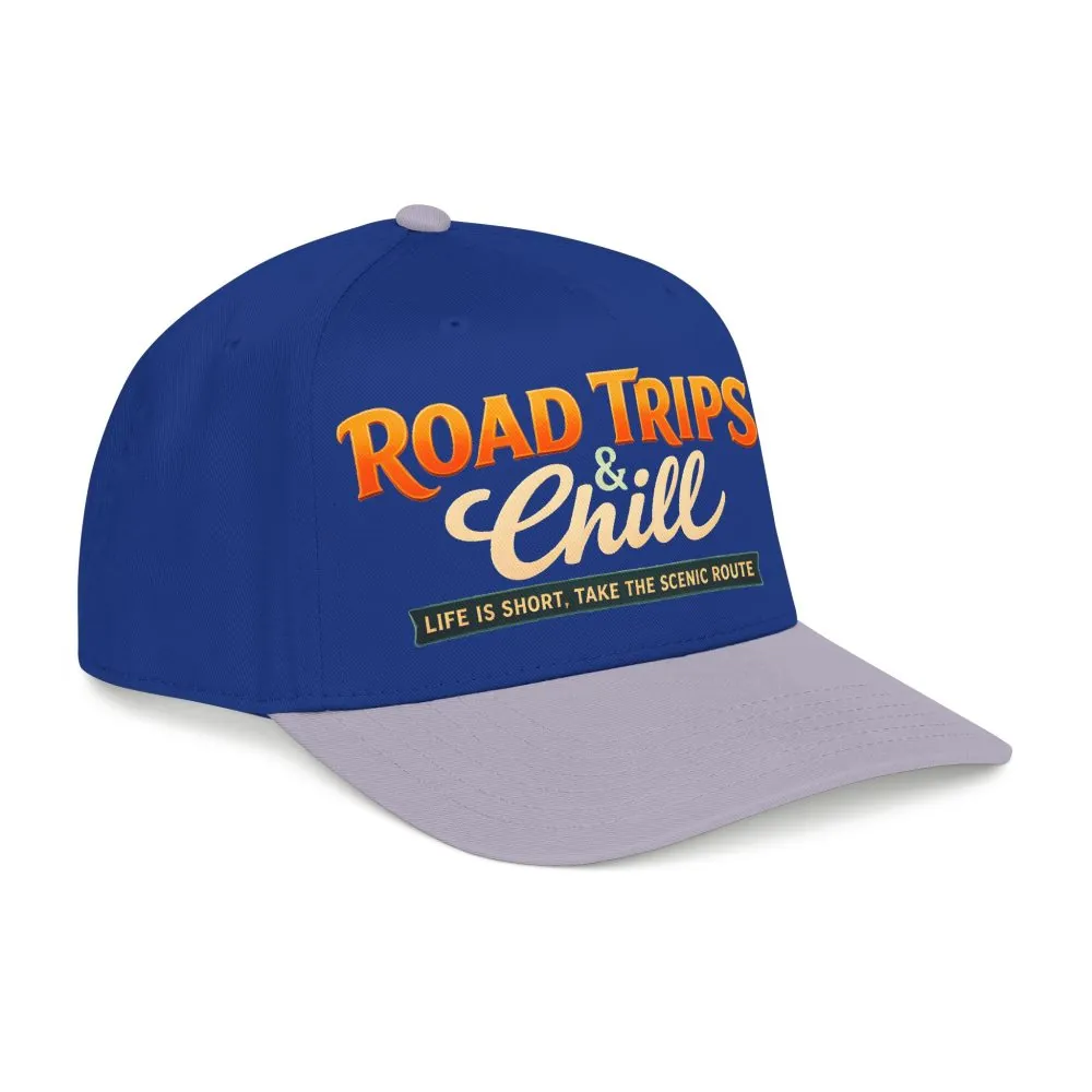 Baseball Cap - "Road Trips And Chill" Design Scenic-Line