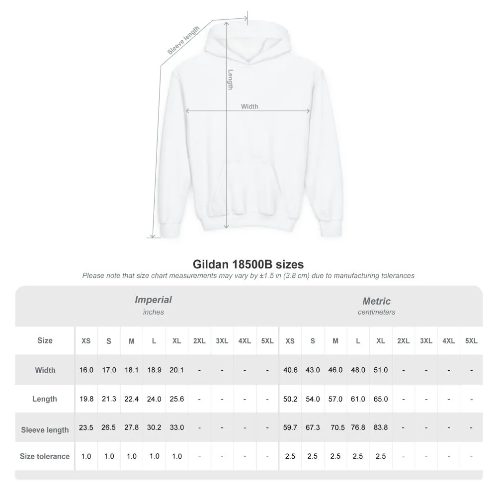 Youth Hoodie(Gildan) – "Chasing Sunsets And Dusty Trails" (Design Sitcom-Line)