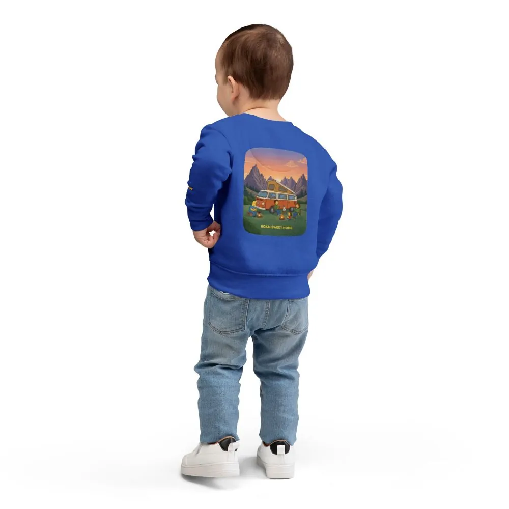 3414660385215642552_2048.jpeg Toddler Sweatshirt - "Roam Sweet Home" (Design Sitcom-Line)