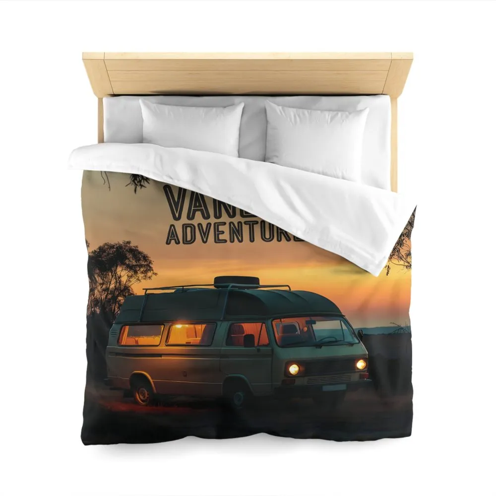 3443153129913785259_2048.jpeg Duvet Cover — 'Vanlife Adventures' Sunset Camper Bedding