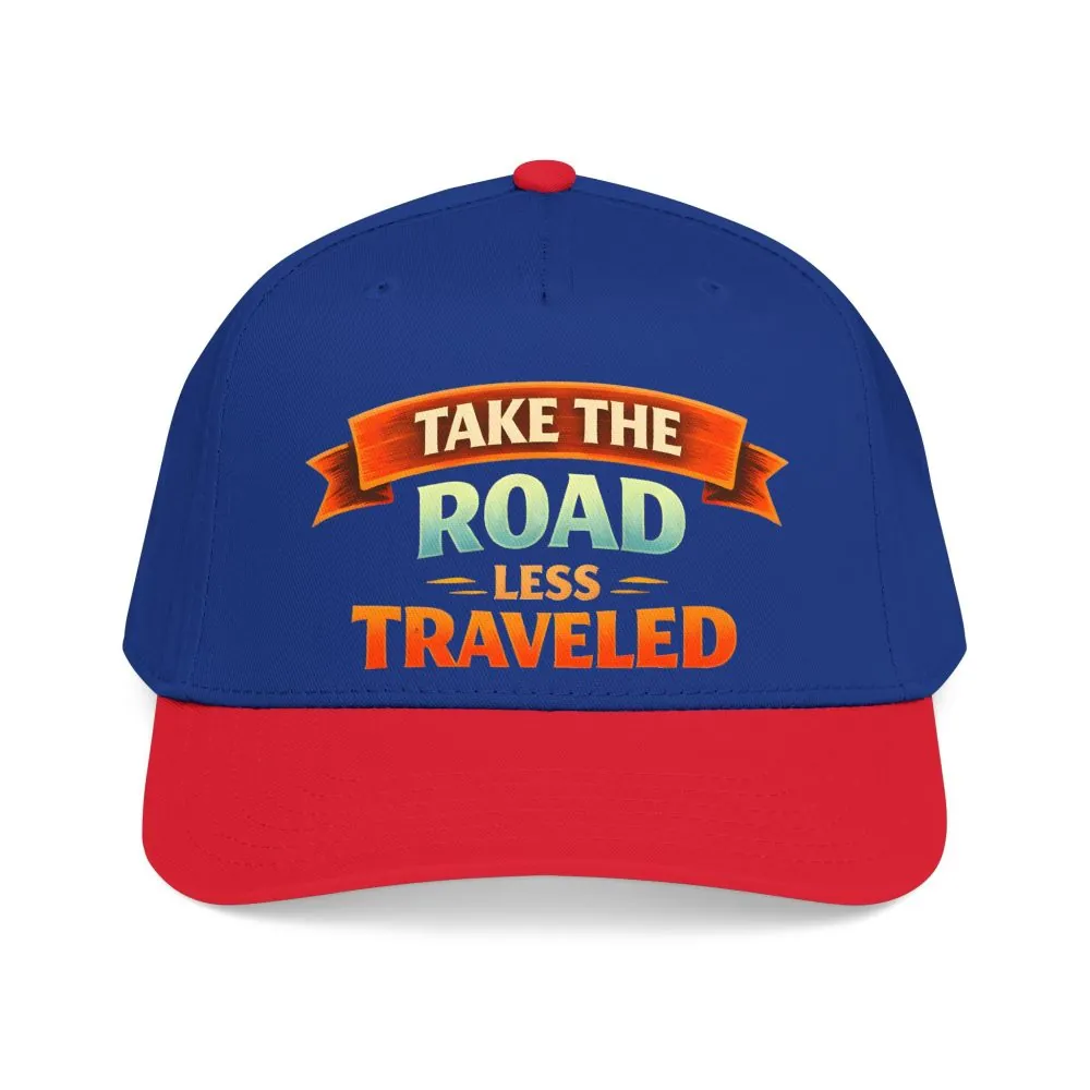 Baseball Cap - "Take The Road Less Traveled" Design Scenic-Line