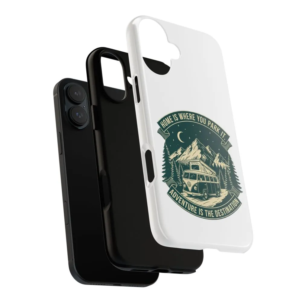 3465291986674644294_2048.jpeg Phone Case — "Home Is Where You Park It-Adventure is the destination" Camper Van Design