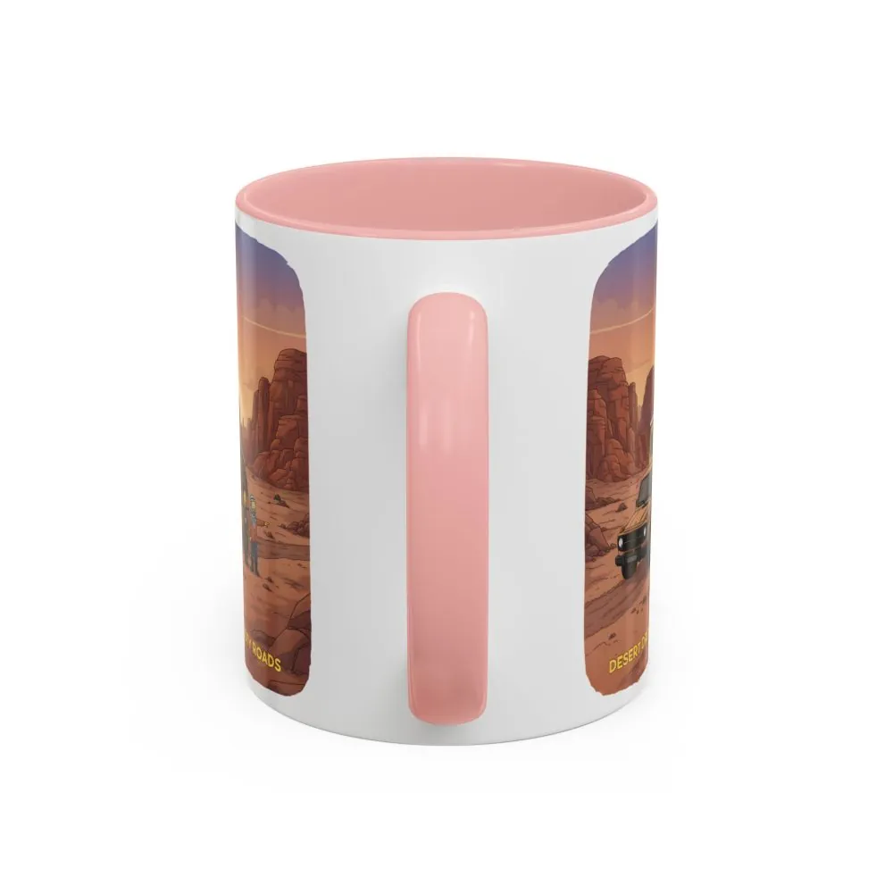 3467946120962693731_2048.jpeg Accent Coffee Mug (11, 15oz) — "Desert Dreams Dusty Roads" Design Sitcom-Line