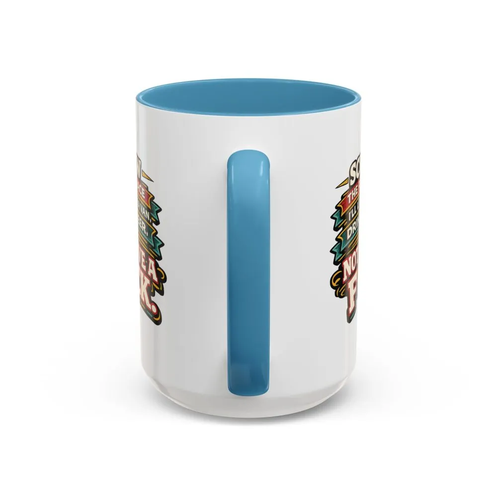 Accent Coffee Mug (11, 15oz) — "Screw The Rat Race" Design F**K-Line