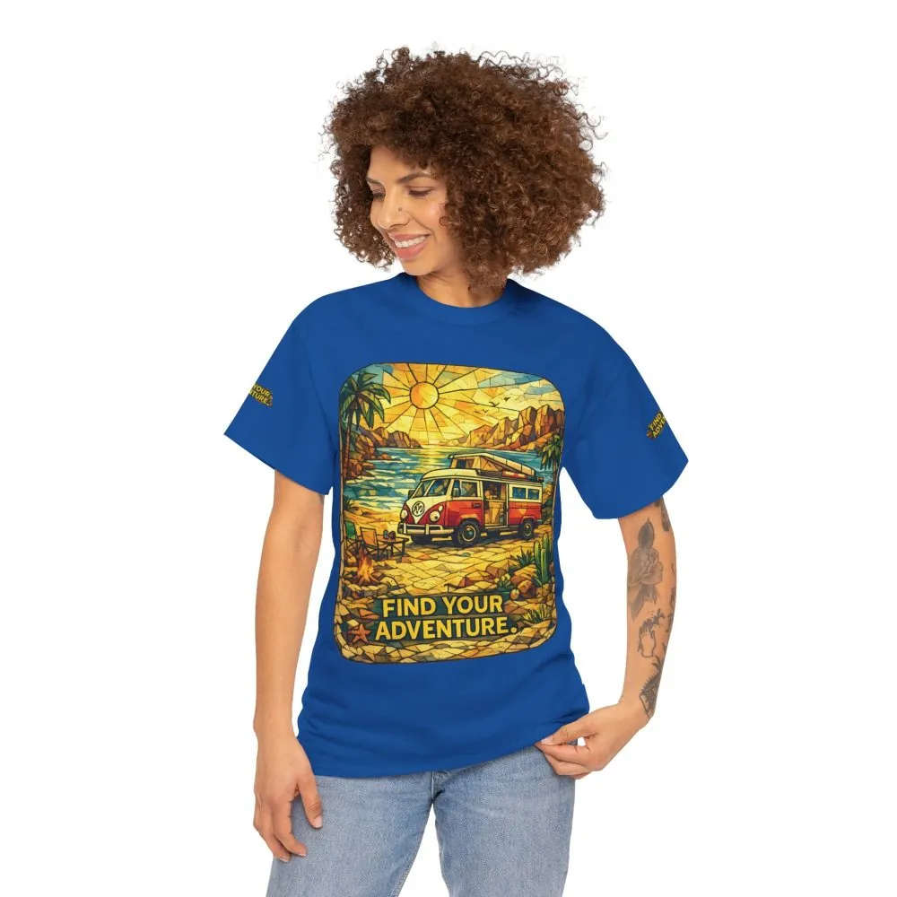 3473847397797265969_2048.jpeg Unisex Heavy Cotton Tee — "Find Your Adventure" Design Cubic-Line