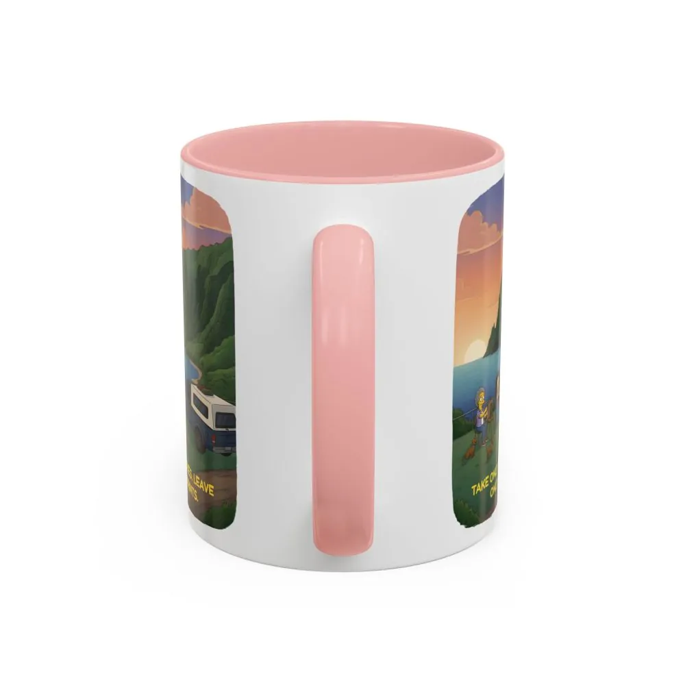 3494896444203536491_2048.jpeg Accent Coffee Mug (11, 15oz) — "Take Only Memories-Leave Only Footprints" Design Sitcom-Line