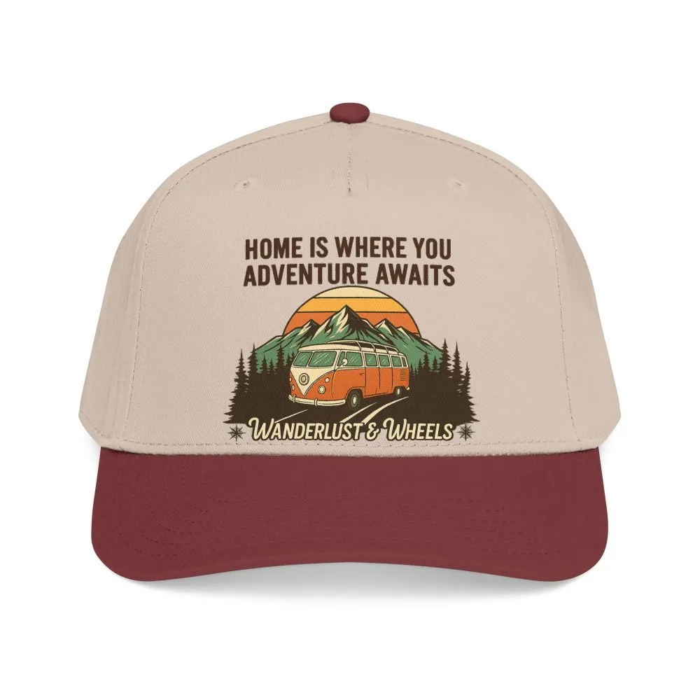 3503999545905788641_2048.jpeg Baseball Cap - "Home Is Where You Adventure Awaits" Mid Profile Baseball Cap