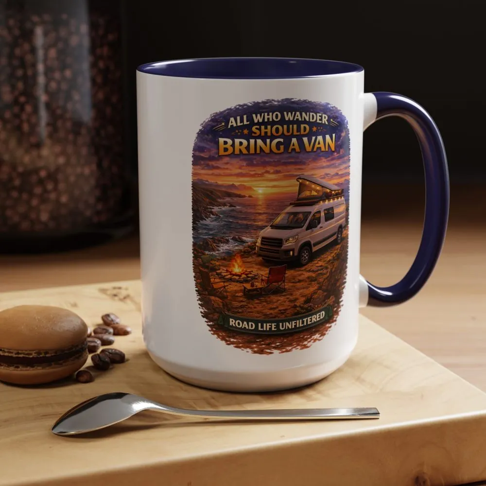 3505682308853124437_2048.jpeg Accent Coffee Mug (11, 15oz) — "All Who wander Should Bring A Van" Design Scenic-Line