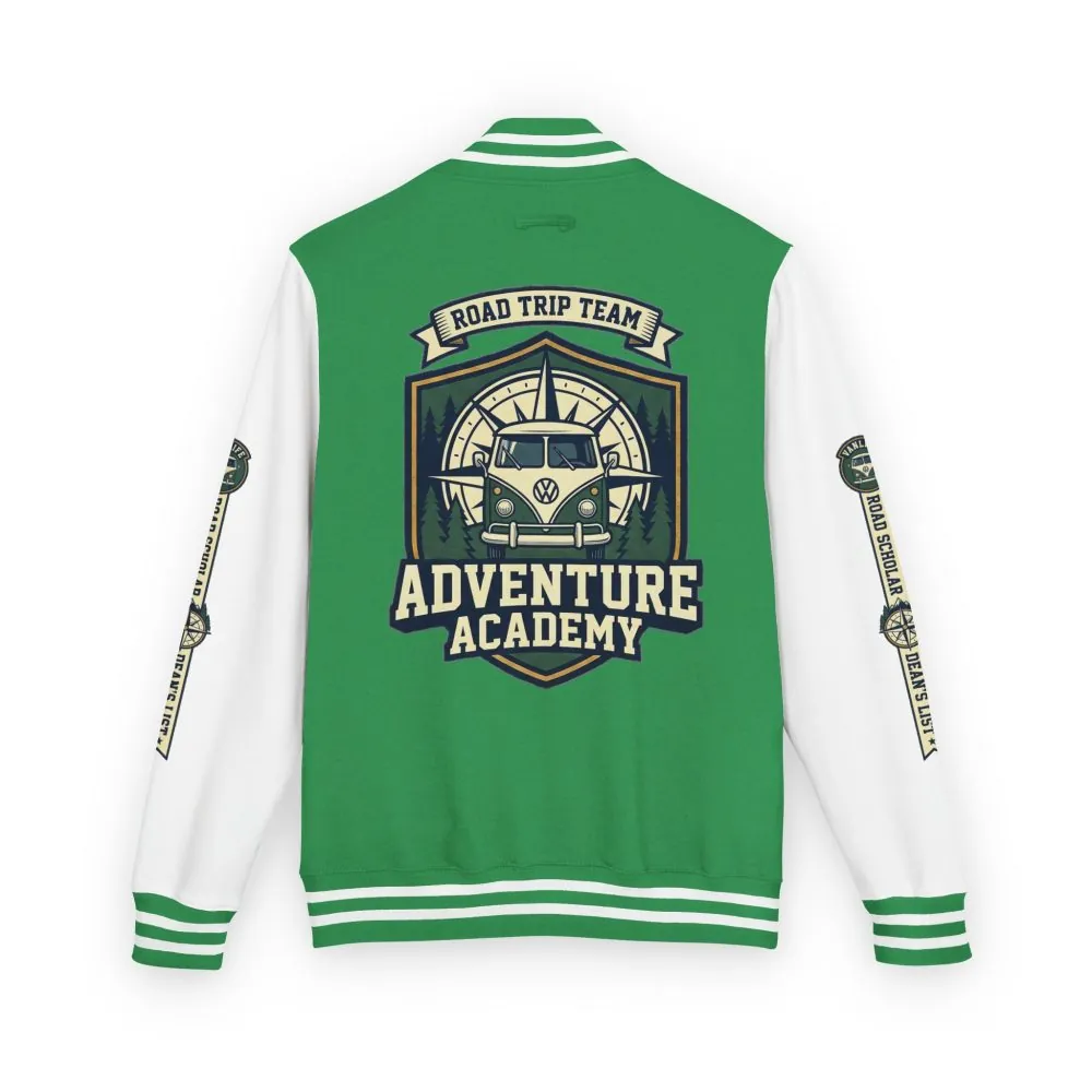 3526225445636349097_2048.jpeg Unisex Heavyweight Letterman Jacket (Awdis) —"Adventure Academy" Road Trip Team Varsity Jacket