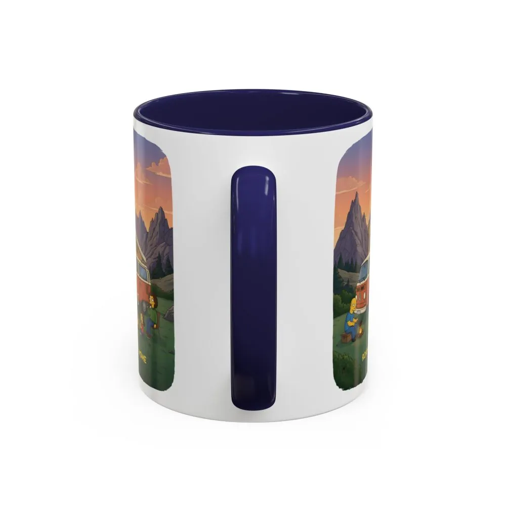 Accent Coffee Mug (11, 15oz) — "Roam Sweet Home" Design Sitcom-Line