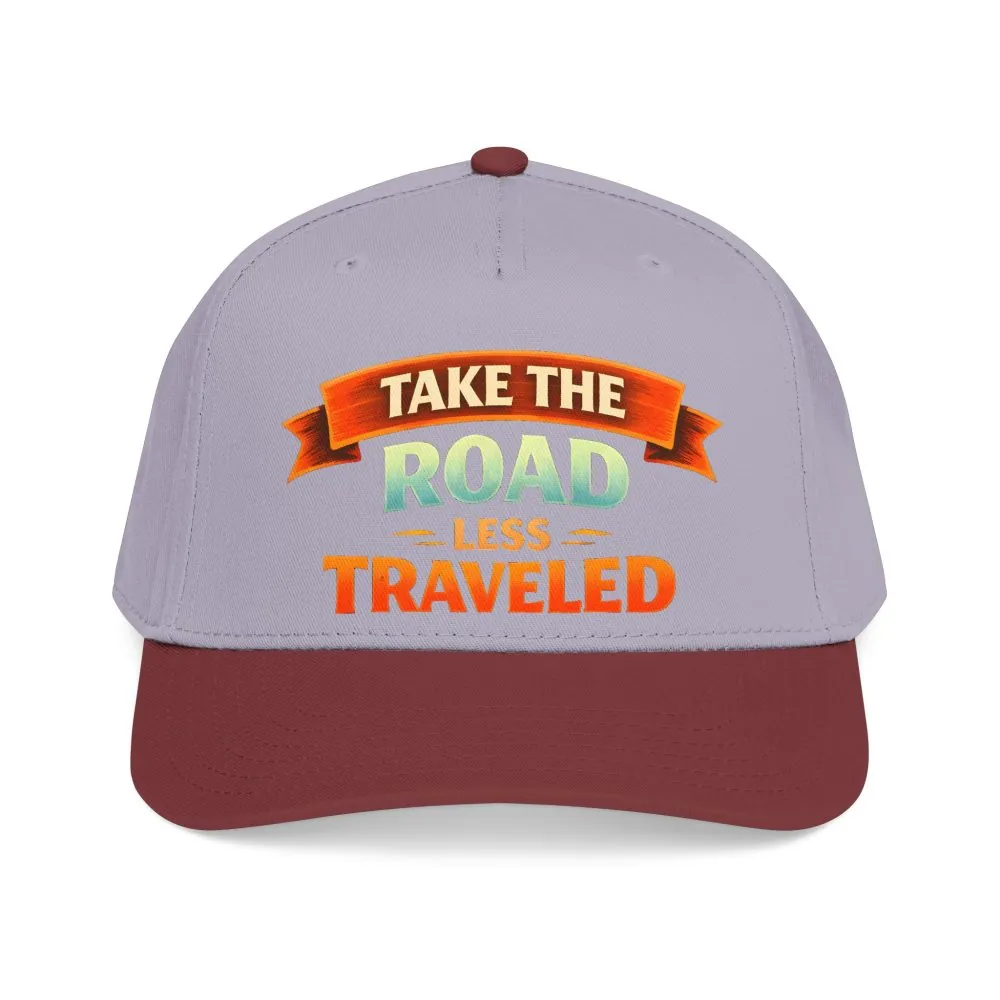 Baseball Cap - "Take The Road Less Traveled" Design Scenic-Line