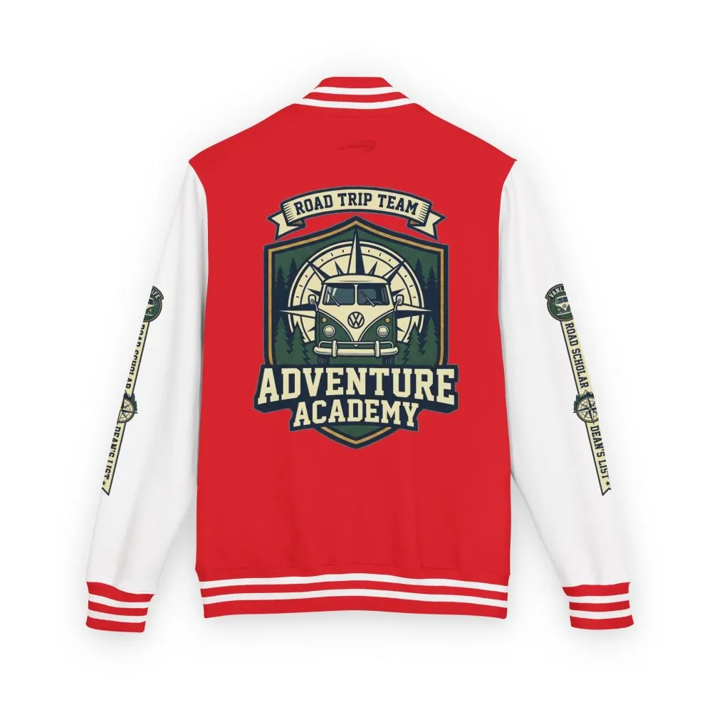 3536953744804398928_2048.jpeg Unisex Heavyweight Letterman Jacket (Awdis) —"Adventure Academy" Road Trip Team Varsity Jacket